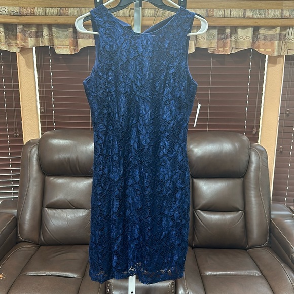 Sam Edelman Dresses & Skirts - Sam Edelman Lace Blue Dress With Tie in the back